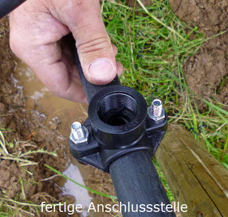 T 19 fertige Anschlussstelle